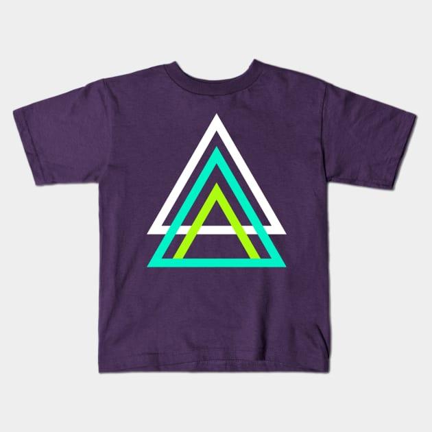 Geometric Abstract Design Kids T-Shirt by PodDesignShop